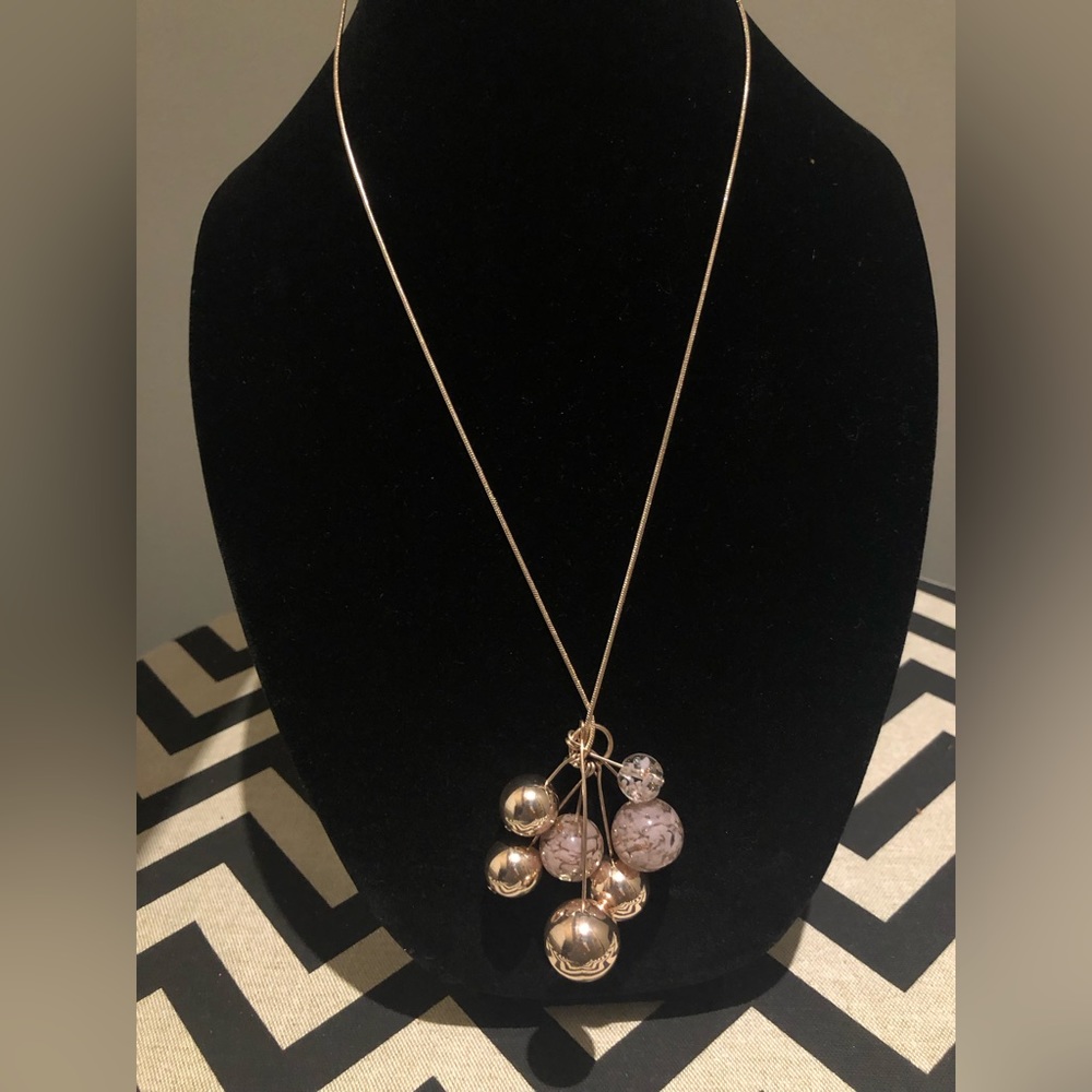 Clustered beaded necklace